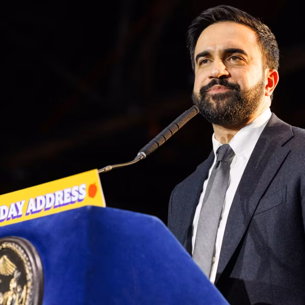 UNITED-STATES-MAYOR-ZOHRAN-MAMDANI-HOLDS-100-DAYS-RALLY