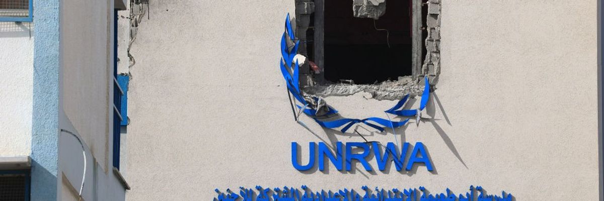 UNRWA -funded school detroyed in Gaza