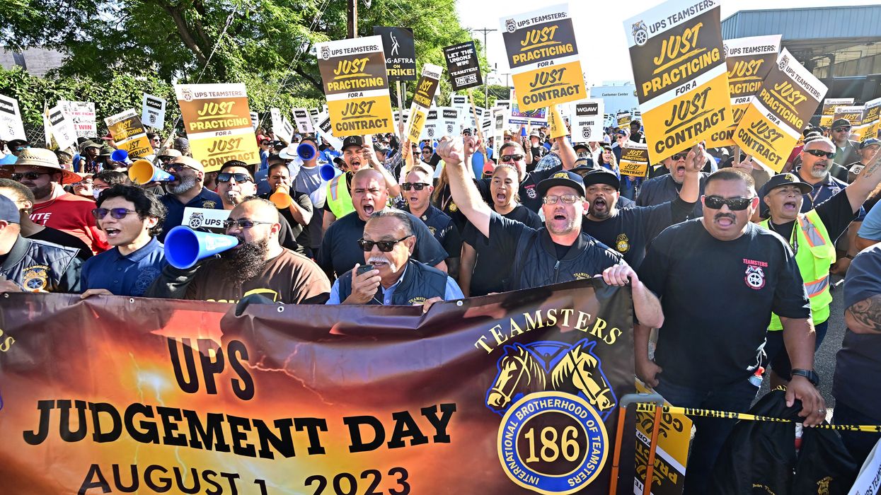 UPS Teamsters rally in Los Angeles