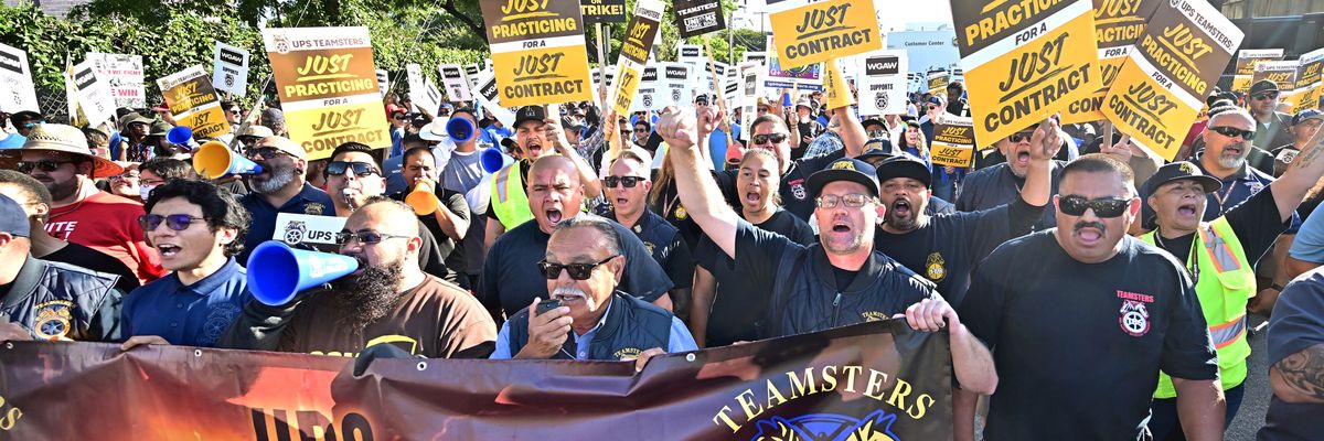 UPS Teamsters rally in Los Angeles