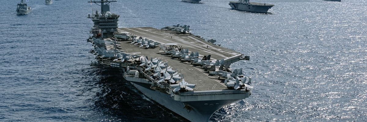 US aircraft carrier group in the Pacific