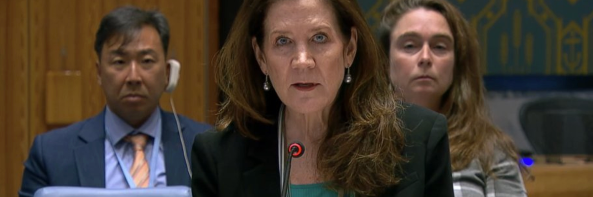 US Ambassador to the UN Dorothy Shea speaks