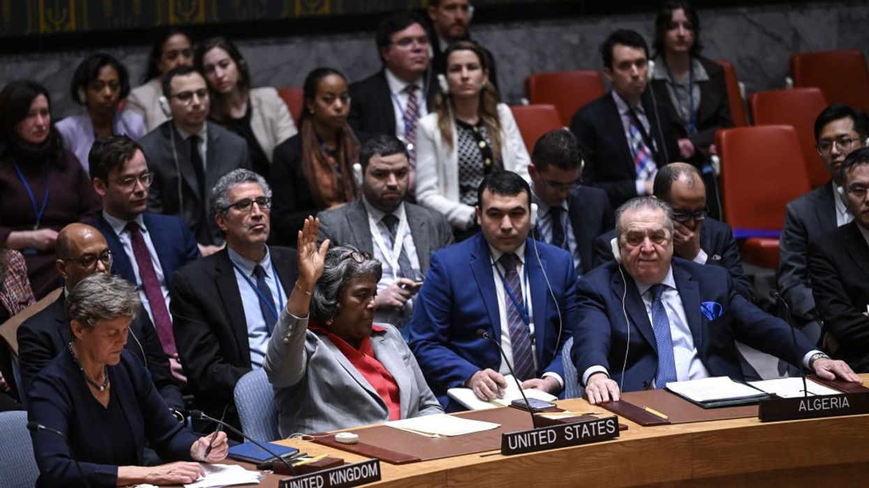 US Ambassador to the United Nations Linda Thomas-Greenfield during UN Security Council meeting