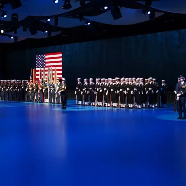 US and Israeli troops appear in a ceremony together