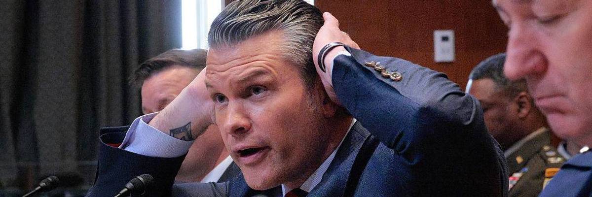 Hegseth Drops New Ad for Proposed $1.5 Trillion Pentagon Budget as Poll Shows 60% Opposed