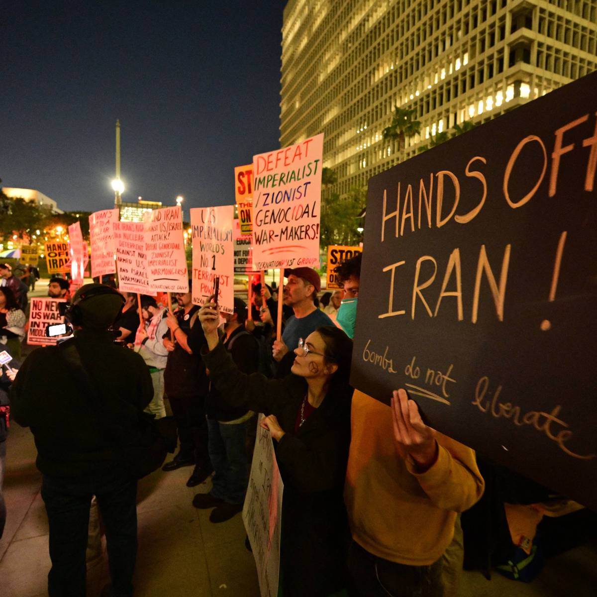 US-IRAN-ISRAEL-WAR-DEMONSTRATION