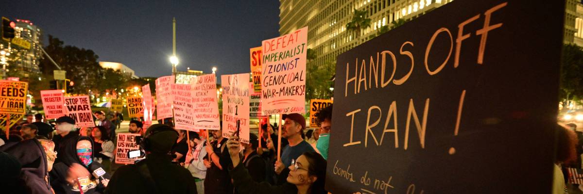 US-IRAN-ISRAEL-WAR-DEMONSTRATION