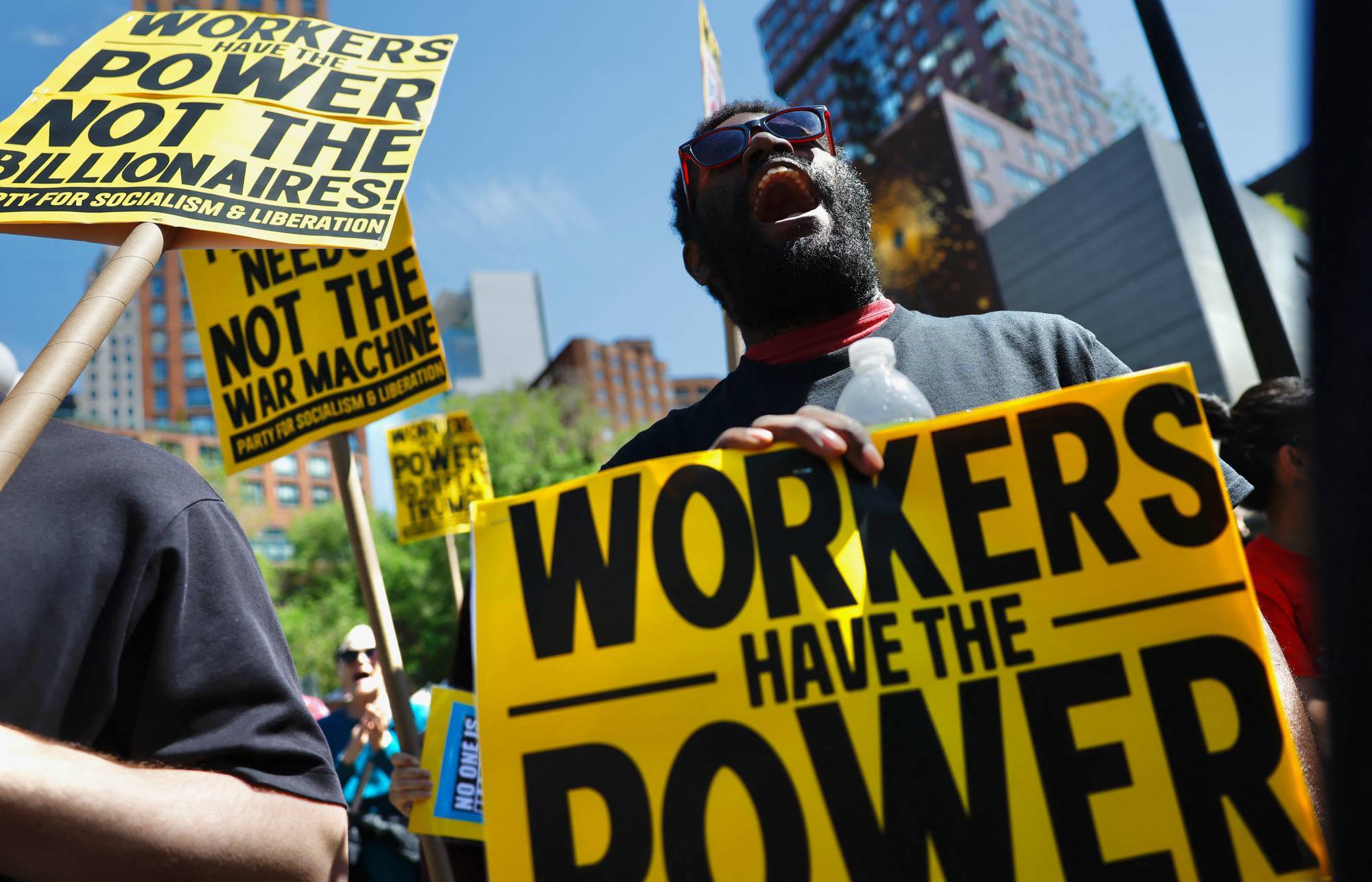 US-LABOUR-RALLY-MAY DAY