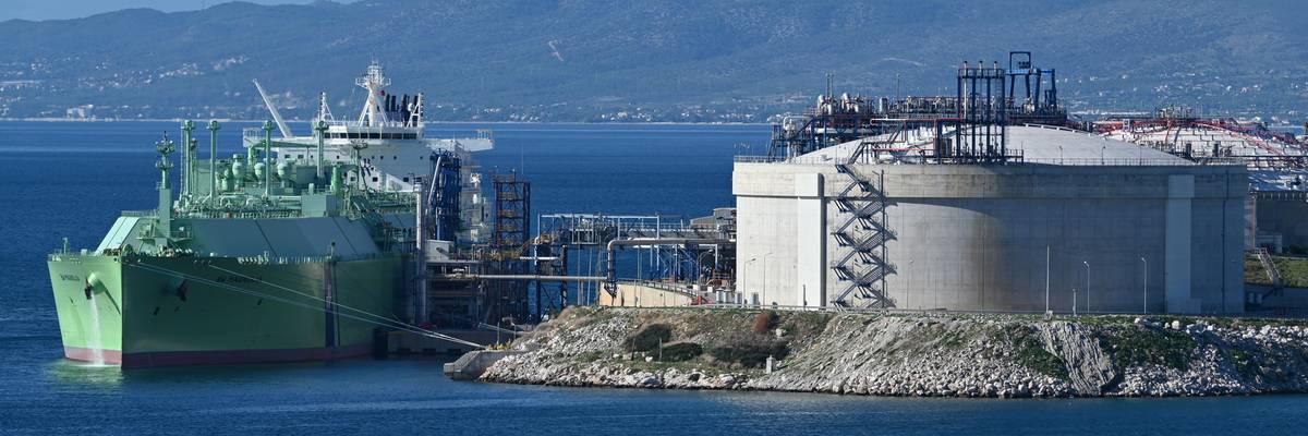 US LNG Unloaded At Revithoussa Terminal Near Athens