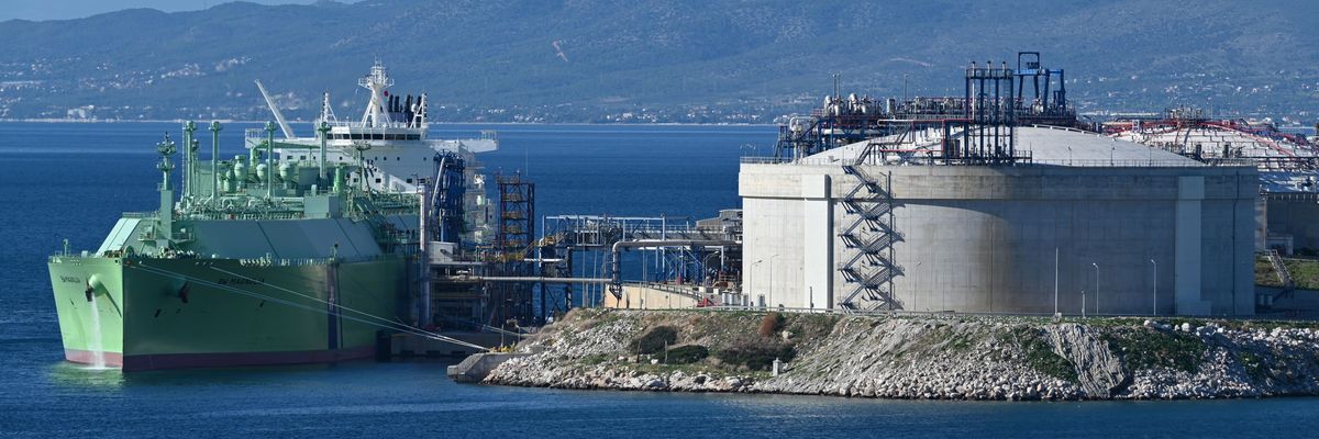 US LNG Unloaded At Revithoussa Terminal Near Athens