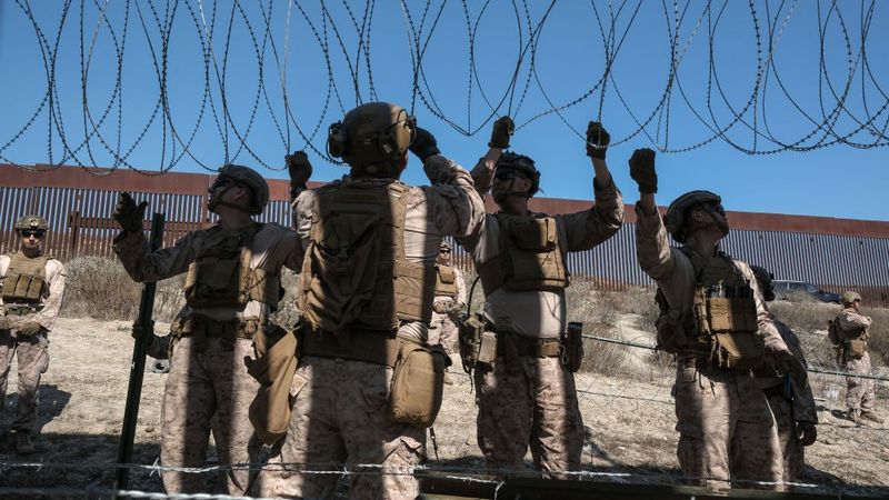 US Marines in the US