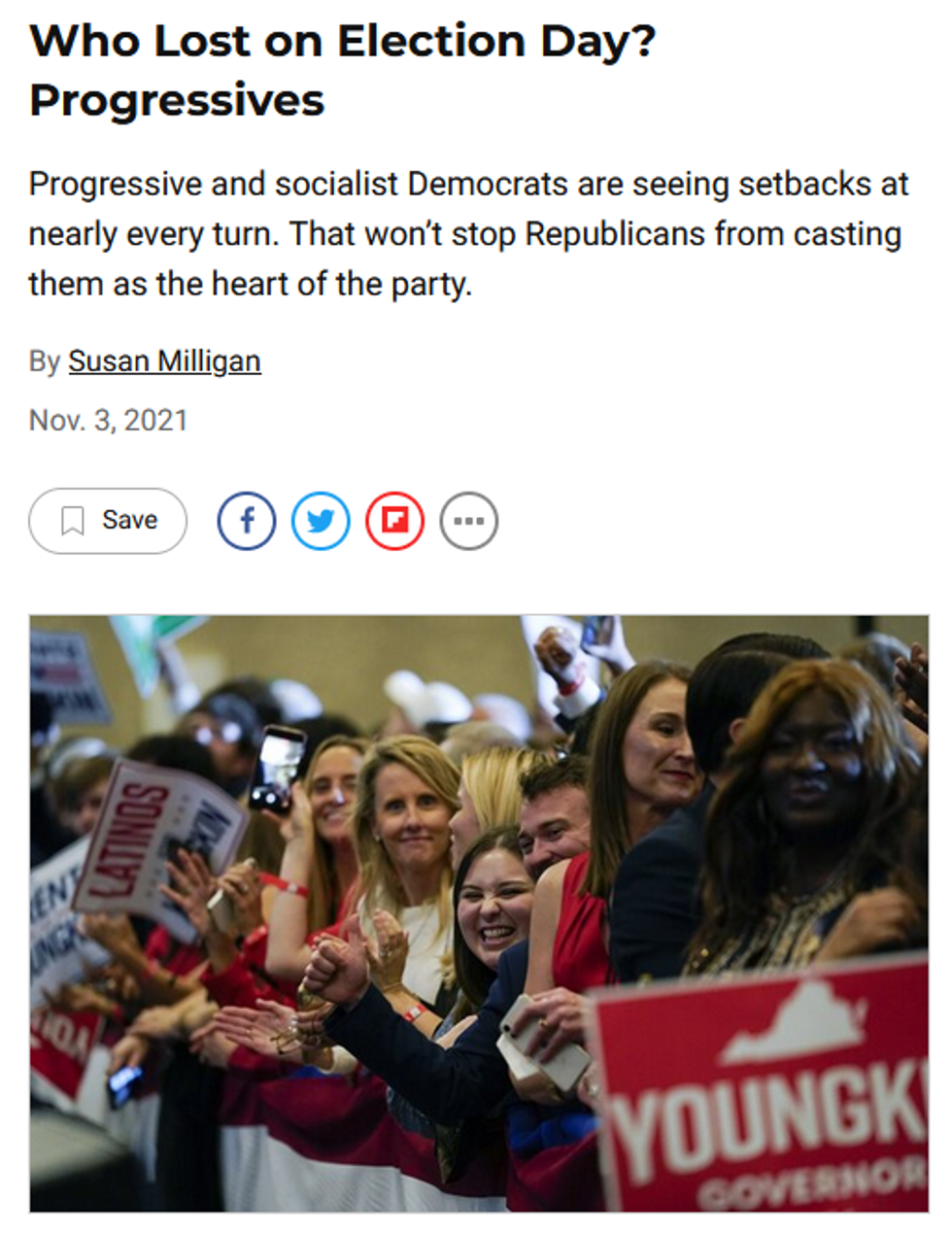 US News: Who Lost on Election Day? Progressives