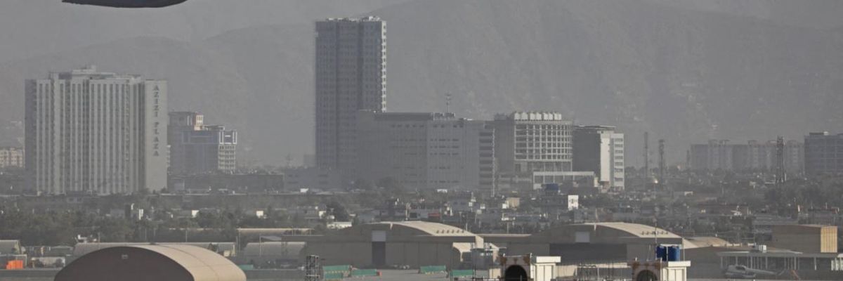 US plane leaves Afghanistan