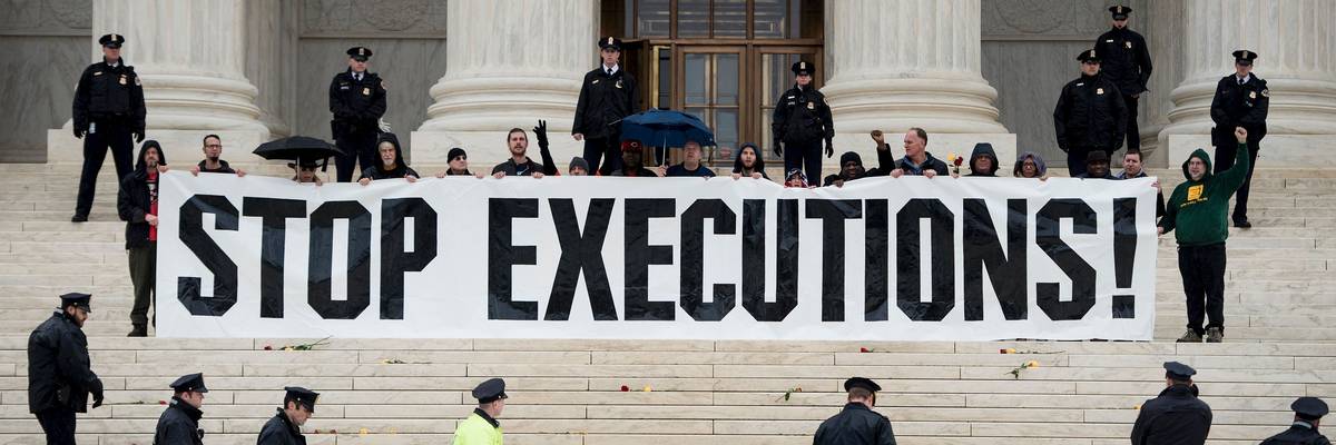 US-POLITICS-DEATH PENALTY-PROTEST