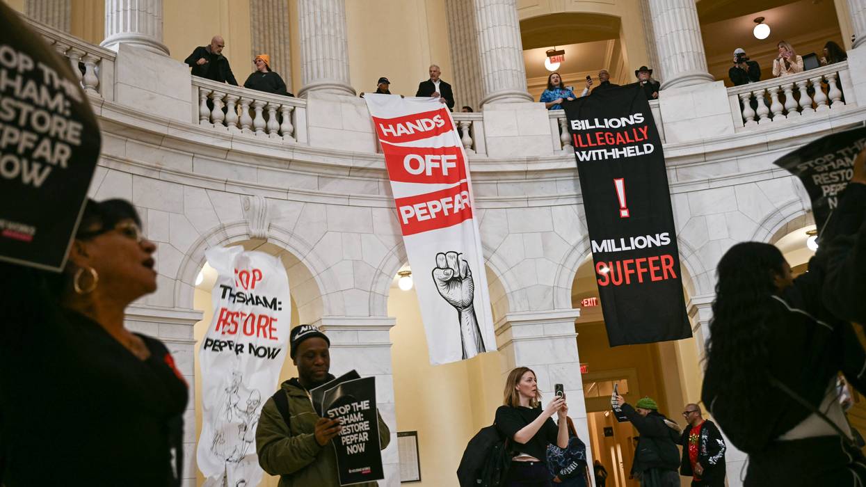 US-POLITICS-HIV-PEPFAR-DEMONSTRATION