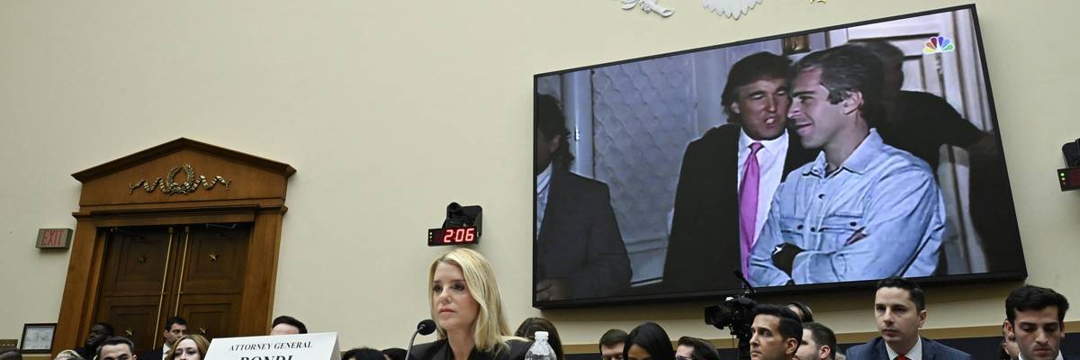 US President Donald Trump and Jeffrey Epstein