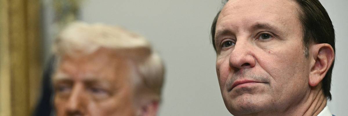US President Donald Trump and Louisiana Governor Jeff Landry