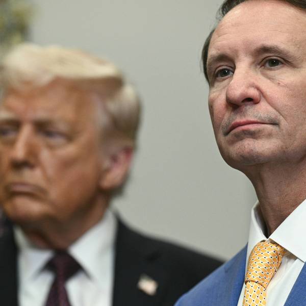 US President Donald Trump and Louisiana Governor Jeff Landry