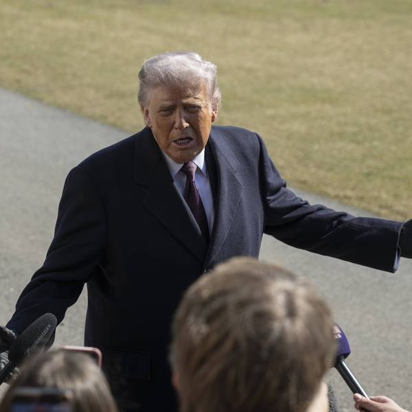US President Donald Trump departs White House en route Corpus Christi, Texas