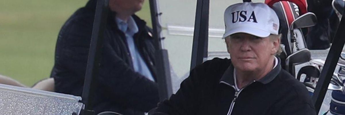 Trump's Use of Pentagon Cash to Prop Up Scottish Resort Latest Example of Why He 'Must Be Impeached': AOC