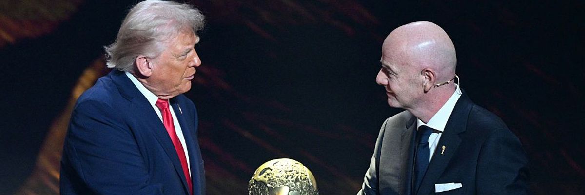 'One of the Worst Awards Someone Could Possibly Get': FIFA Blasted for Giving Trump Made-Up 'Peace Prize'