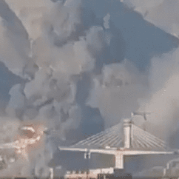 US President Donald Trump shared on social media a video of an attack on an Iranian bridge