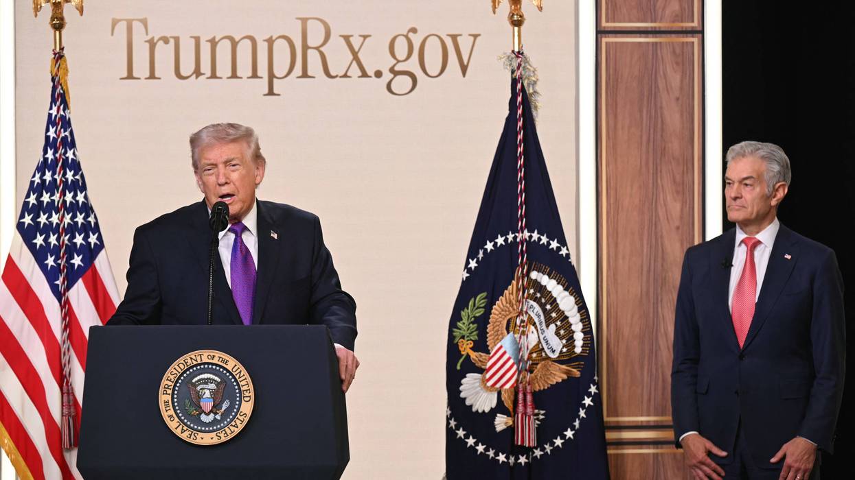 US President Donald Trump speaks about TrumpRx