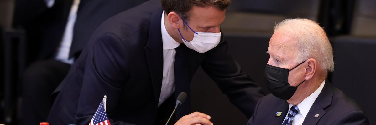 US President Joe Biden and French President Emmanuel Macron