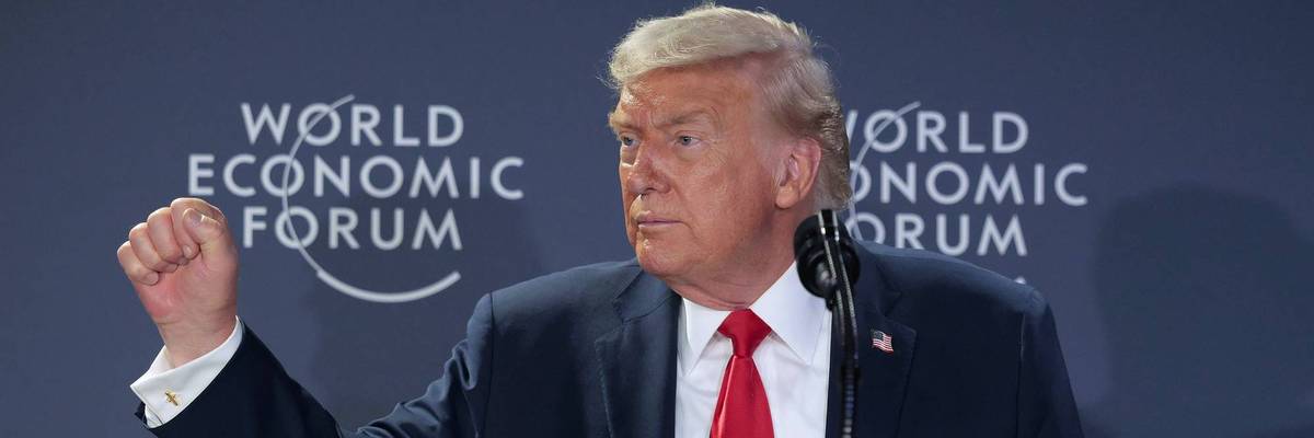 US President Trump Attends World Economic Forum In Davos