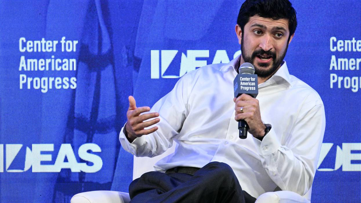 US Rep. Greg Casar (D-Texas), speaks during the the Center for American Progress IDEAS Conference