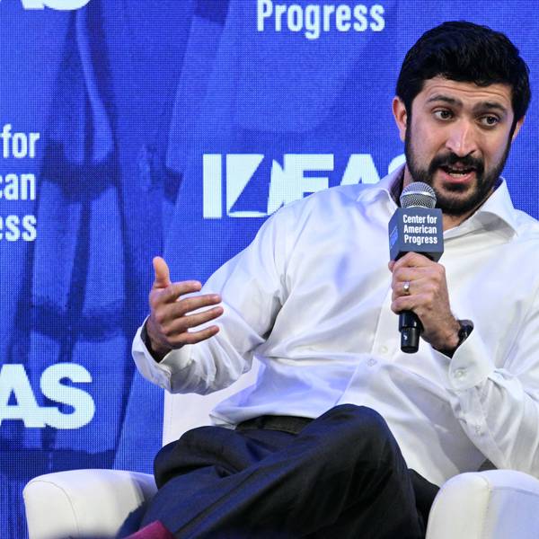 US Rep. Greg Casar (D-Texas), speaks during the the Center for American Progress IDEAS Conference
