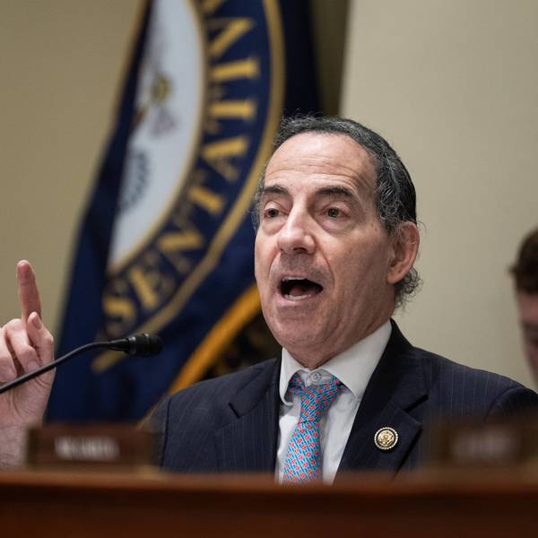 US Rep. Jamie Raskin (D-Md.) speaks during a congressional hearing on June 10, 2026.