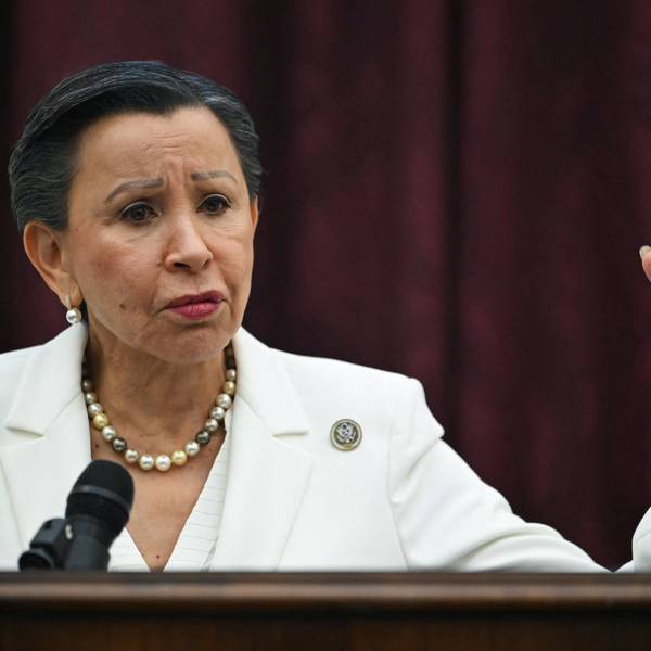 US Rep. Nydia Velázquez (D-NY) speaks during a press conference