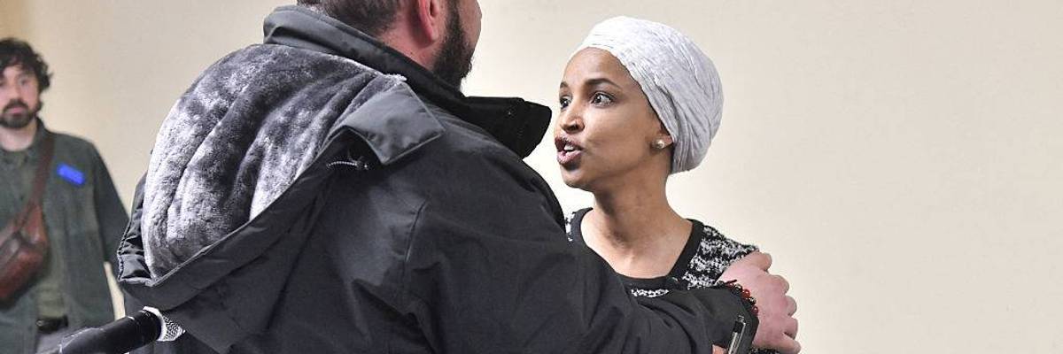 Blamed for Fueling Assault on Ilhan Omar, Trump Says ‘She Probably Had Herself Sprayed’
