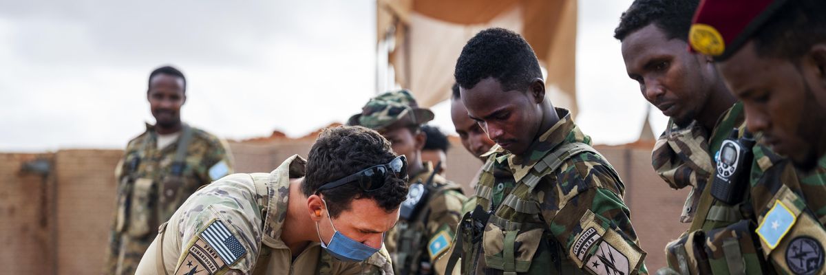 US soldier in Somalia 