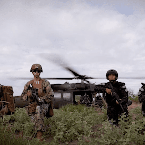 US soldiers take part in a joint operation in Latin America
