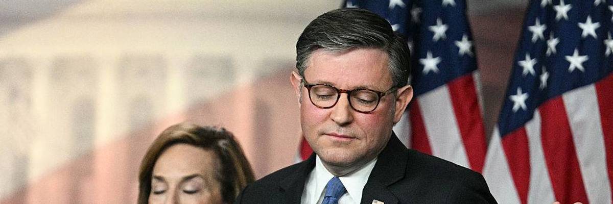 Mike Johnson Defends GOP Colleague's Bigoted Attack on Muslims