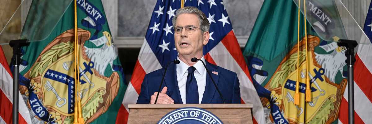 US Treasury Secretary Scott Bessent holds press conference