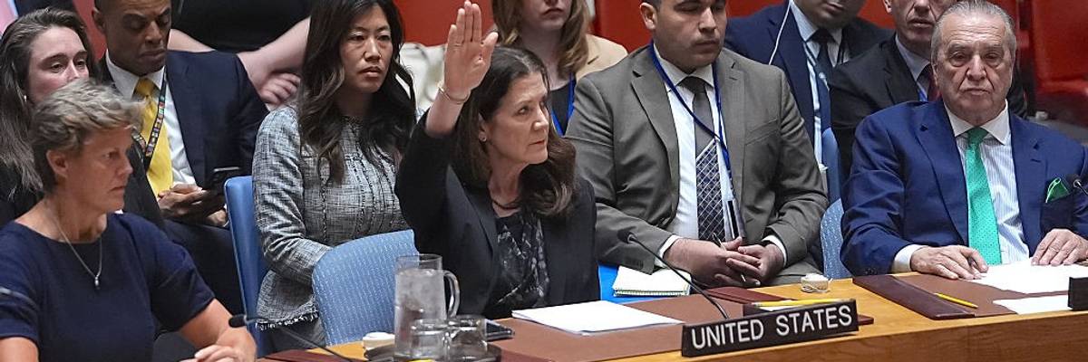 US vetoes a UN Security Council resolution calling for Gaza ceasefire