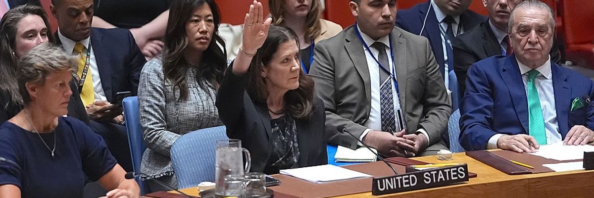 US vetoes a UN Security Council resolution calling for Gaza ceasefire