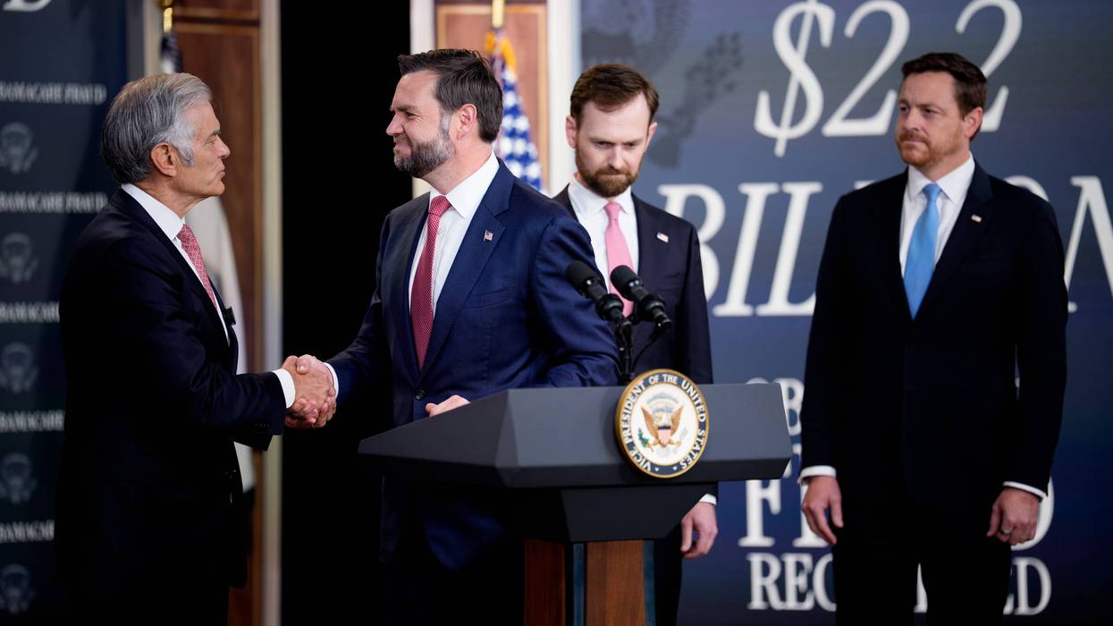 US Vice President JD Vance and Mehmet Oz