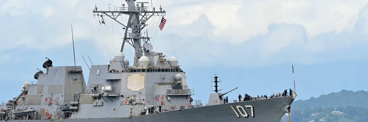 US Warship in Caribbean