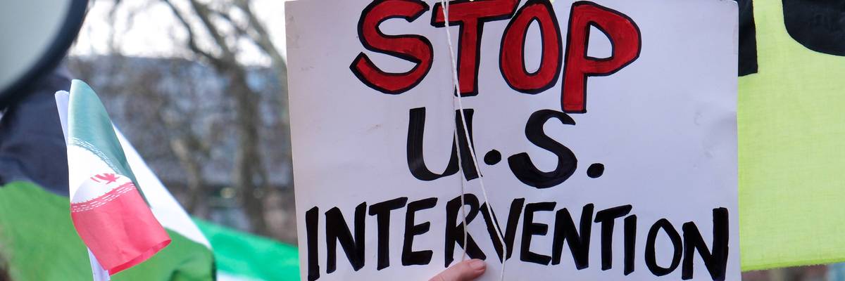 USA and Israel attack Iran protests, London