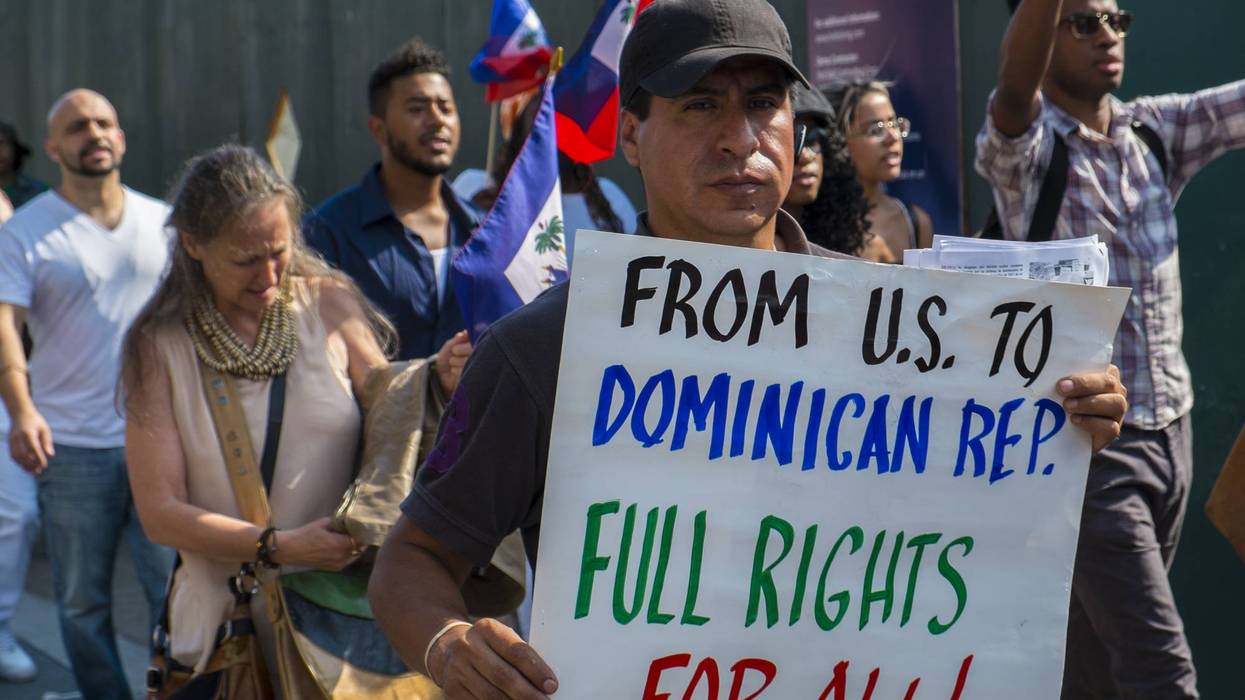 USA - Protest of Anti-Haitianism in the Dominican Republic in New York City