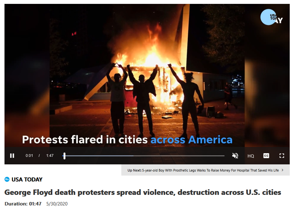 USA Today: George Floyd death protesters spread violence, destruction across U.S. cities