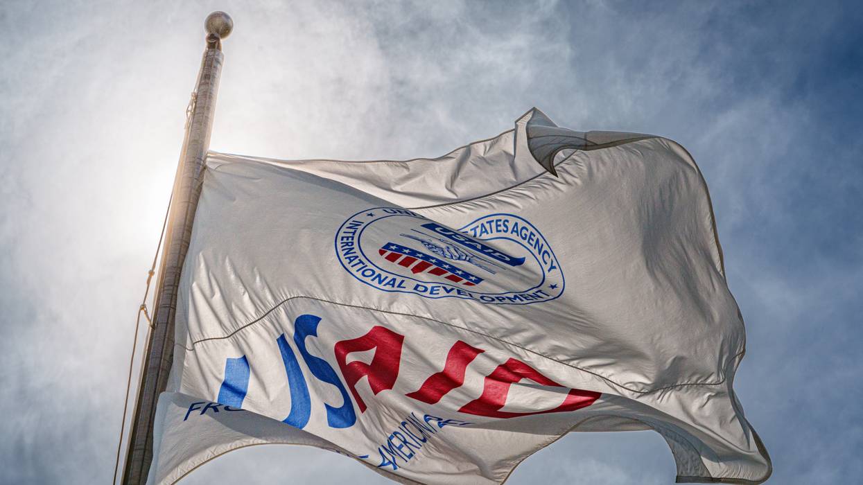 USAID flag.