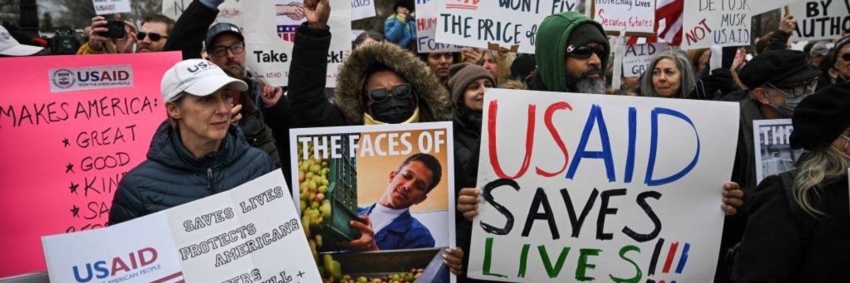 USAID protest