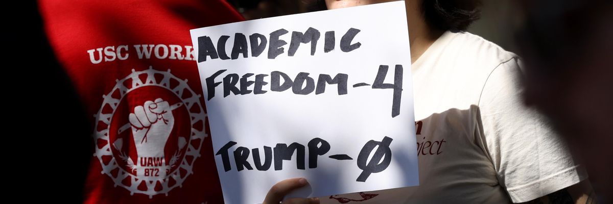 USC, education compact, protest, academics, Tommy Trojan, Trump, academic freedom, USC campus