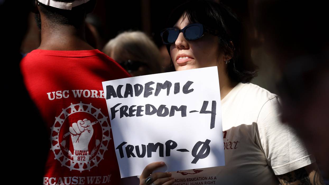 USC, education compact, protest, academics, Tommy Trojan, Trump, academic freedom, USC campus