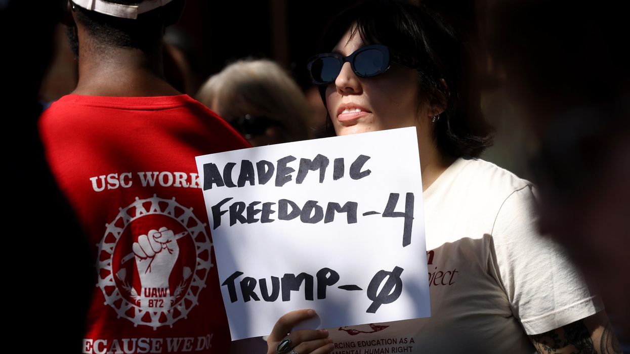 USC, education compact, protest, academics, Tommy Trojan, Trump, academic freedom, USC campus